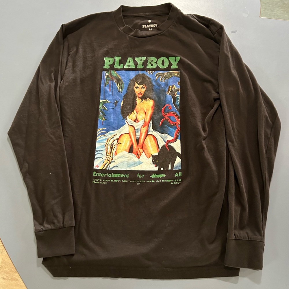 Halloween edition Play boy long sleeve shirt